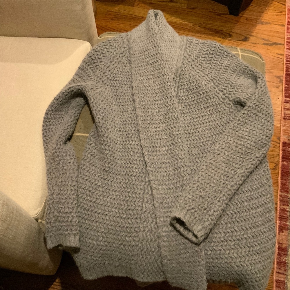 Grey Sweater Cardigan